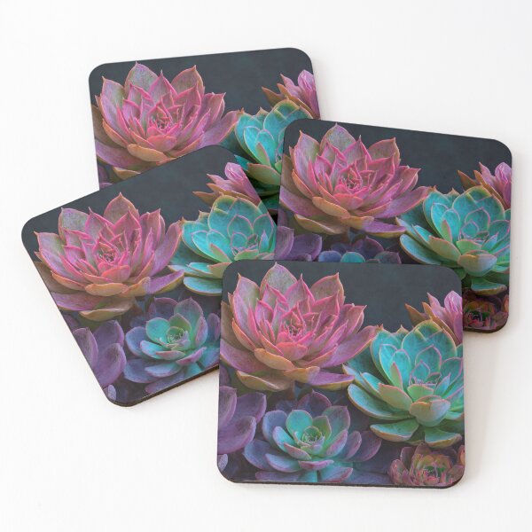 Item preview, Vibrant colorful succulents designed and sold by anytka.