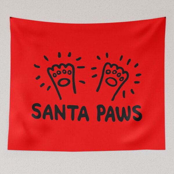 Item preview, Funny Santa Paws Holiday Pet Lover Art designed and sold by monikko.