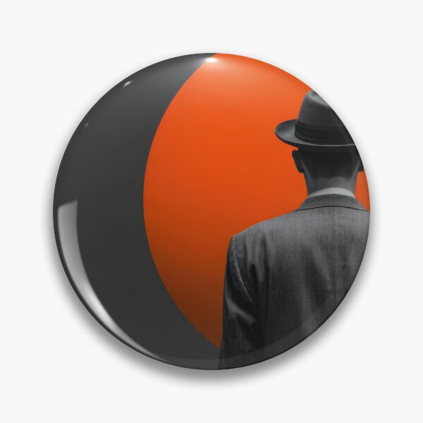 Item preview, Man in suit stands before orange sun designed and sold by anytka.