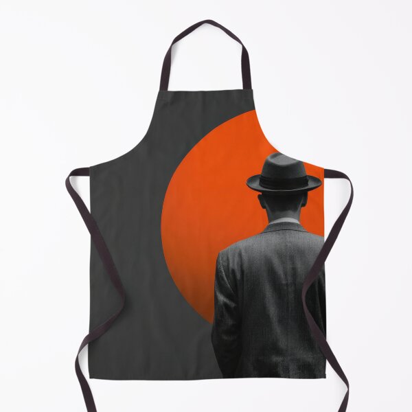 Item preview, Man in suit stands before orange sun designed and sold by anytka.