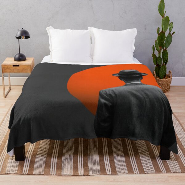 Item preview, Man in suit stands before orange sun designed and sold by anytka.