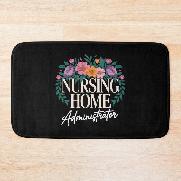 Item preview, Nursing Home Administrator Job Appreciation Floral designed and sold by VerseFarm.