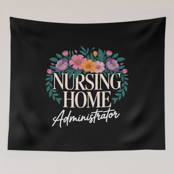 Item preview, Nursing Home Administrator Job Appreciation Floral  designed and sold by VerseFarm.
