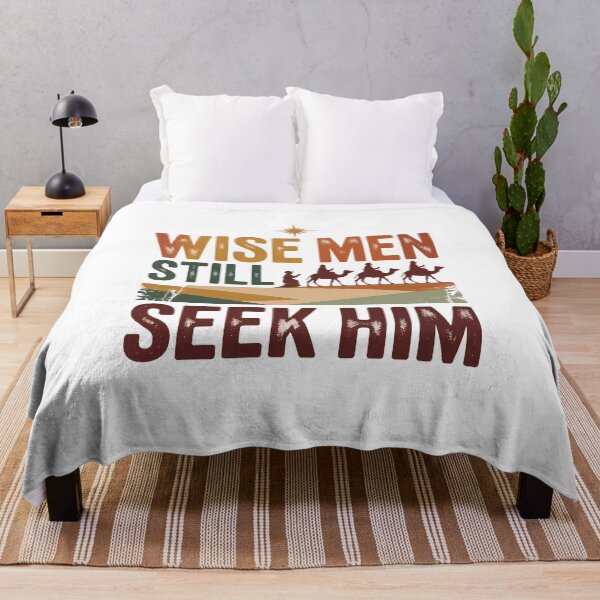 Item preview, Wise Men Still Seek Him Retro Christmas Shirt – Three Kings Religious Faith Bible Pastor Gift designed and sold by WSPrintCrafter.