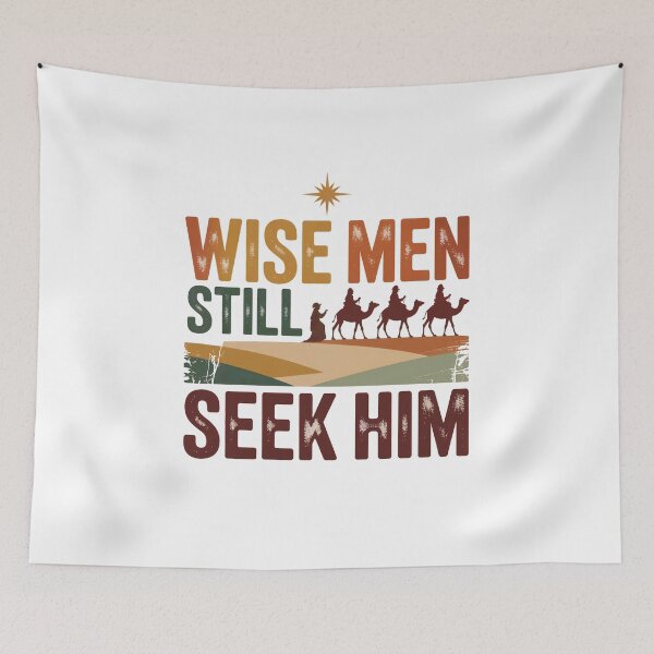 Item preview, Wise Men Still Seek Him Retro Christmas Shirt – Three Kings Religious Faith Bible Pastor Gift designed and sold by WSPrintCrafter.