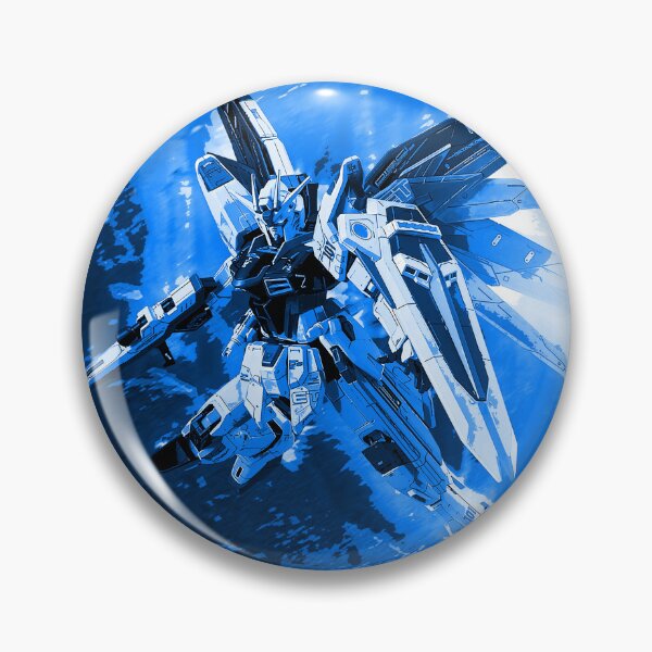 Item preview, blue freedom gundam seed illustration designed and sold by sabartgunpla.
