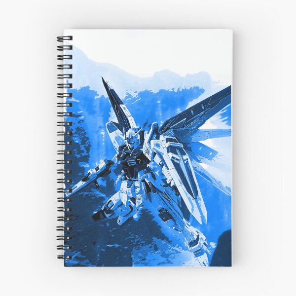 Item preview, blue freedom gundam seed illustration designed and sold by sabartgunpla.