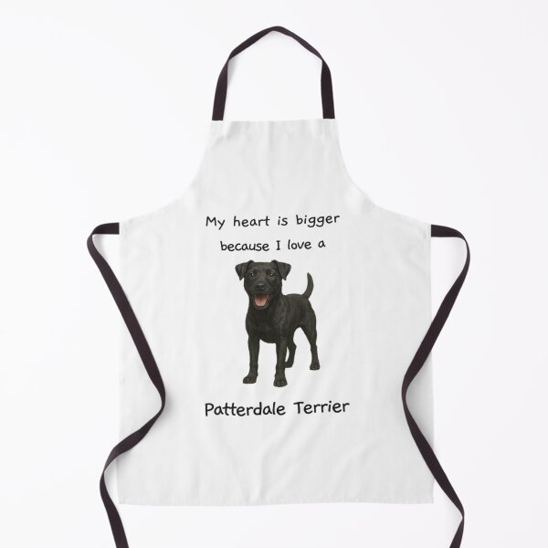 Item preview, My heart is bigger because I love a patterdale terrier black with ears down version designed and sold by RennlyDesigns.