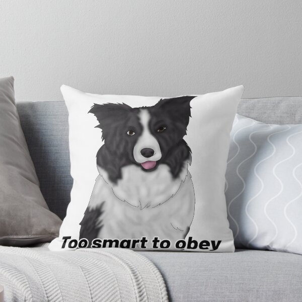 Item preview, Border Collie Semi-Realistic – “Too Smart to Obey” - semirealistic dog design designed and sold by Crack-in-Colors.