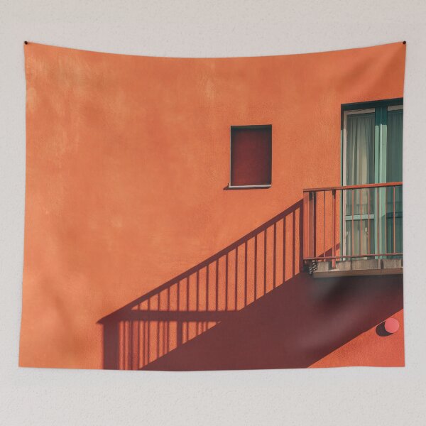 Item preview, Sunlit orange wall balcony designed and sold by anytka.