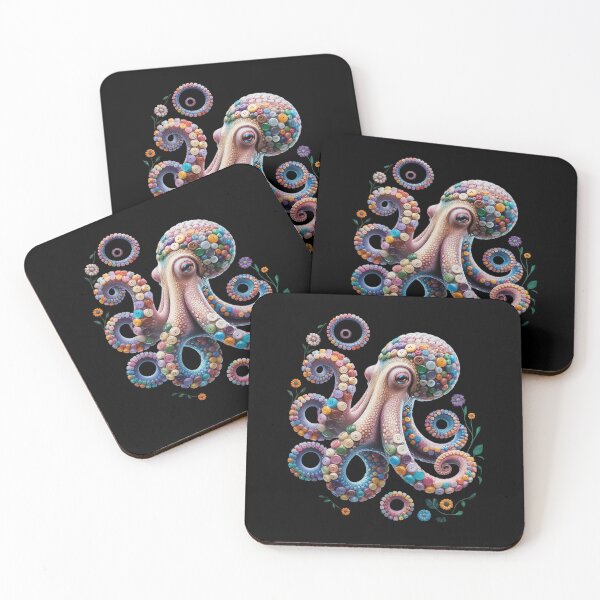 Item preview, Octopus Floral Flowers Scuba Diving Garden And Ocean  designed and sold by VerseFarm.