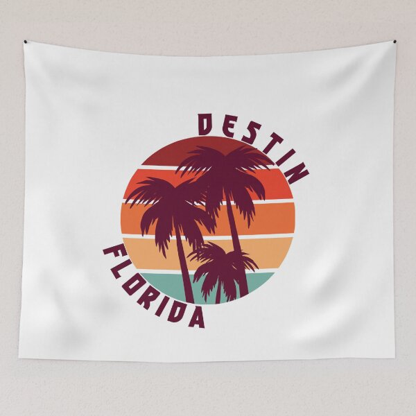 Item preview, Destin Florida Retro Sunset Shirt, Vintage Beach Graphic Tee, Coastal Vacation T-Shirt, Summer Travel Destination Design designed and sold by Rida Faiz.