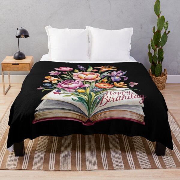 Item preview, open book with colorful flowers reading lovers floral designed and sold by VerseFarm.