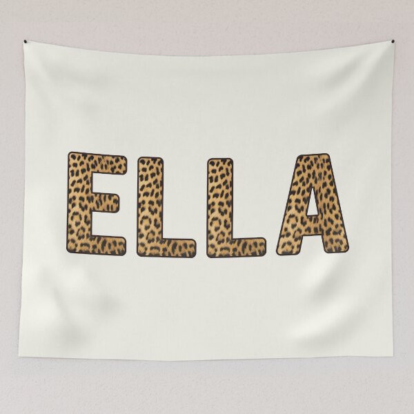 Item preview, Ella Name Leopard Print designed and sold by Jeallan Designs.