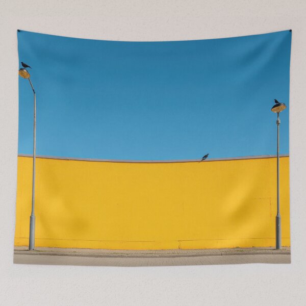 Item preview, Yellow wall with birds designed and sold by anytka.