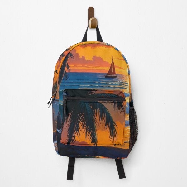 Item preview, Sunset Beach Tropical Palm Tree designed and sold by Fateh-Kro ⭐⭐⭐⭐⭐.
