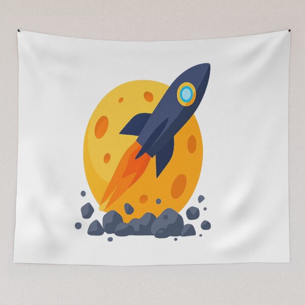 Item preview, Cute Rocket Ship Adventure | Kids Space Cartoon | Transparent PNG Design designed and sold by TrendMixDesigns.