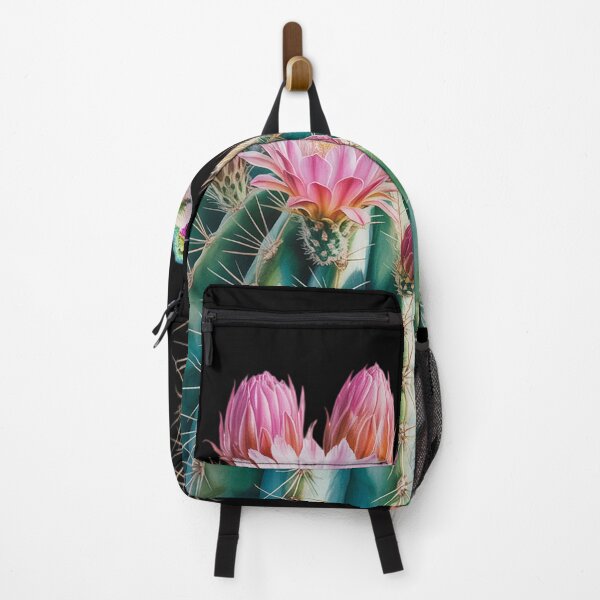 Item preview, Pink Teal Aqua Cactus Bloom Hummingbird For Women  designed and sold by VerseFarm.