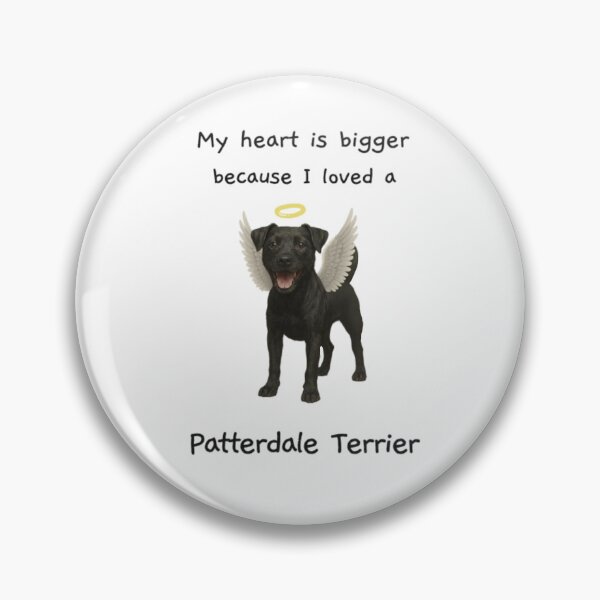 Item preview, My heart is bigger because I loved a patterdale terrier black with ears down designed and sold by RennlyDesigns.