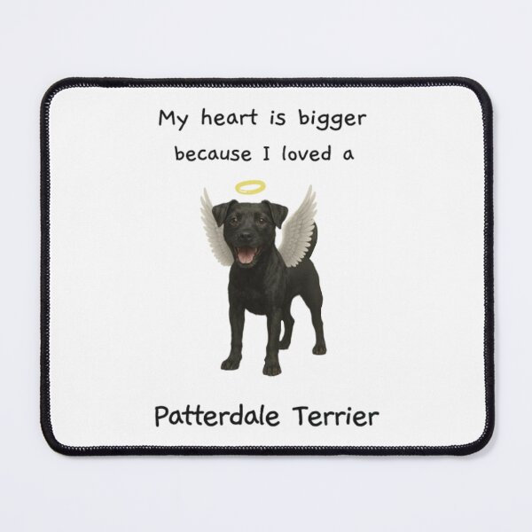 Item preview, My heart is bigger because I loved a patterdale terrier black with ears down designed and sold by RennlyDesigns.