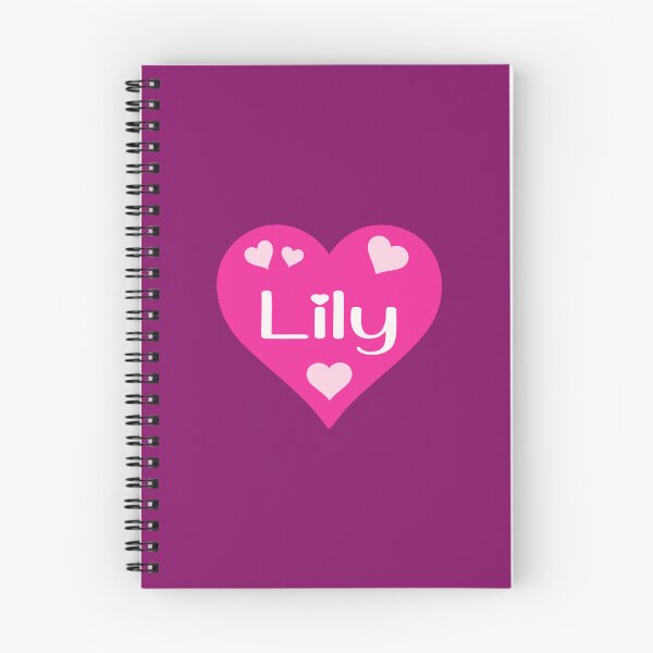 Item preview, Lily Name Pink Hearts  designed and sold by Jeallan Designs.
