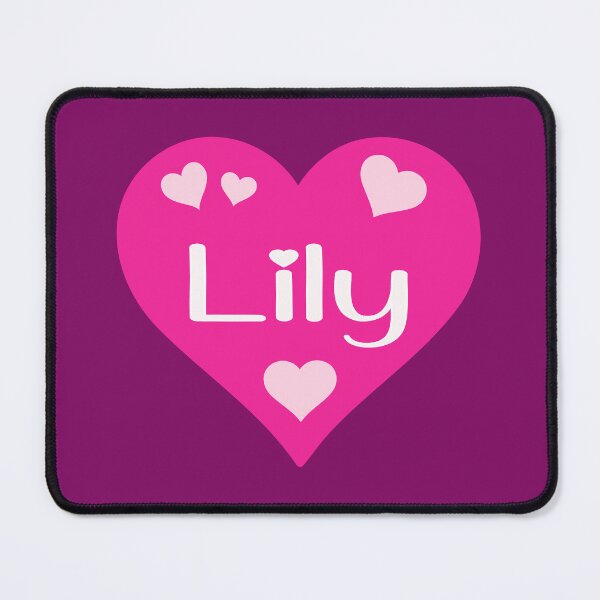 Item preview, Lily Name Pink Hearts designed and sold by Jeallan Designs.