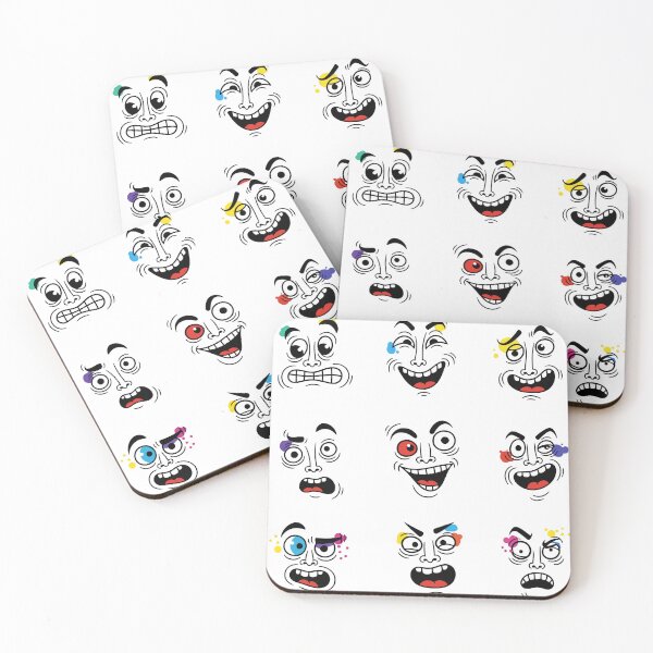 Item preview, Quirky Doodle Laughs — Playful Funny Faces Art designed and sold by fadilow.