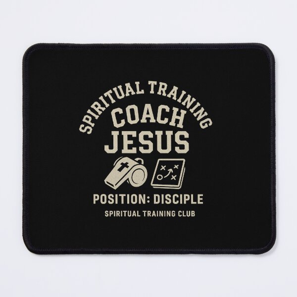 Item preview, Coach Jesus – Spiritual Training Club Varsity Christian Tee designed and sold by astersgraphics.