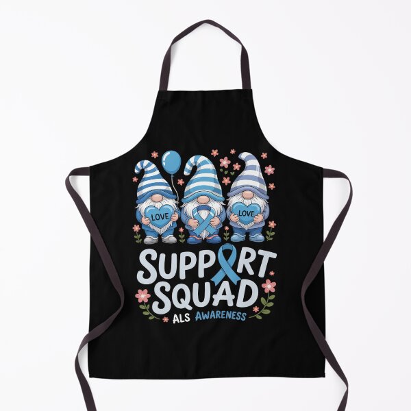 Item preview, Support Squad Als Awareness Gnome Blue Ribbon designed and sold by StephenDDArt.