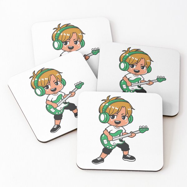 Item preview, Boy Playing Green Electric Guitar designed and sold by vicky85076.