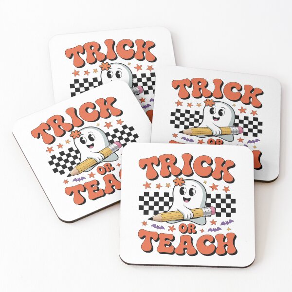 Item preview, Trick Or Teach Groovy Halloween Ghost Teacher designed and sold by MeowtivationP.