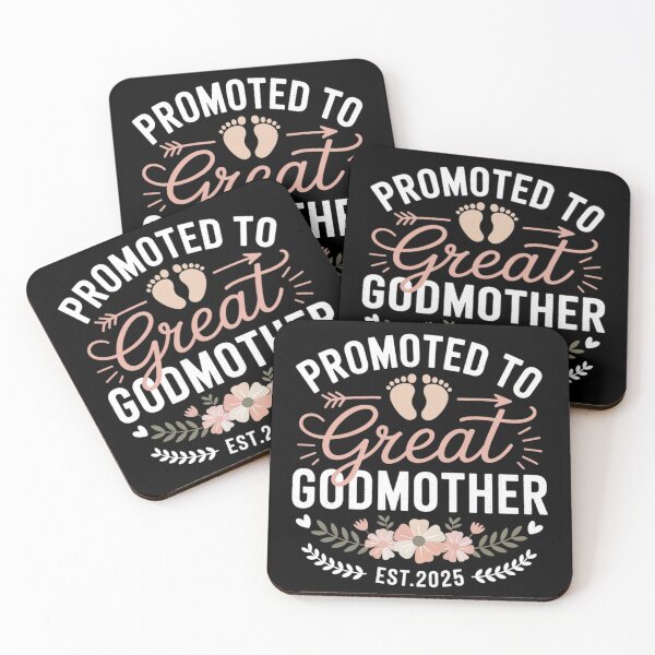 Item preview, Promoted To Great Godmother Est Floral  designed and sold by KotexTemu.
