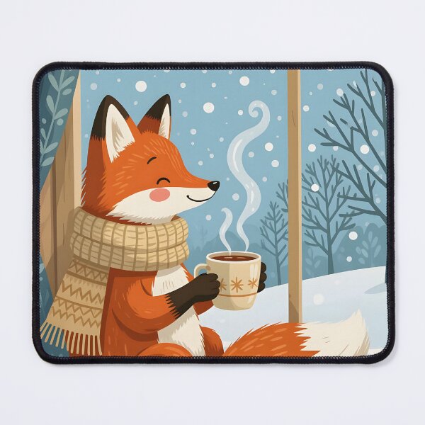 Item preview, Ikigai red fox and a cuppa designed and sold by Ponted.