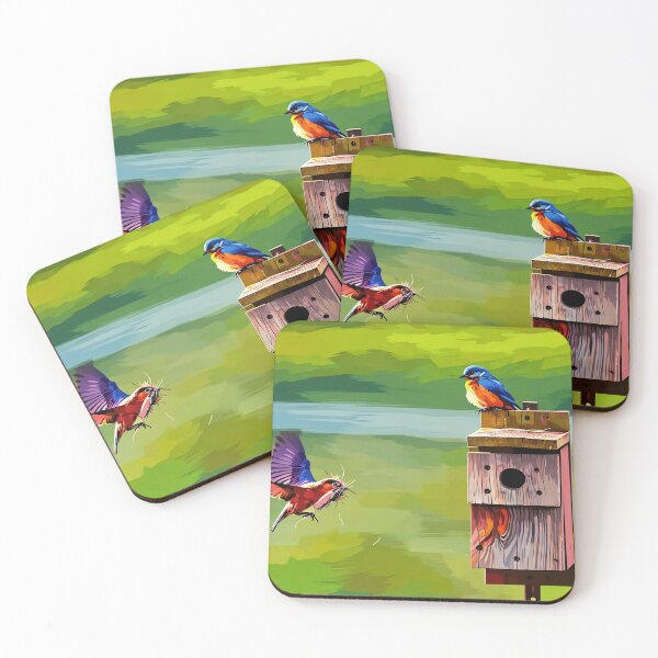 Item preview, Bluebirds Nesting designed and sold by tomorrowsart.