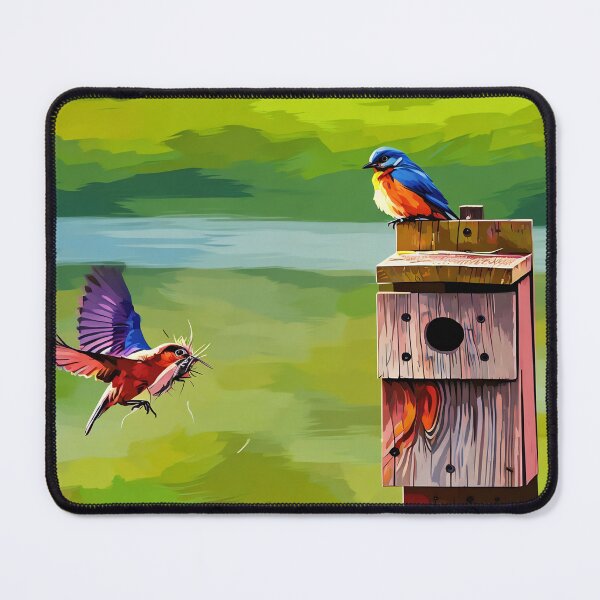Item preview, Bluebirds Nesting designed and sold by tomorrowsart.