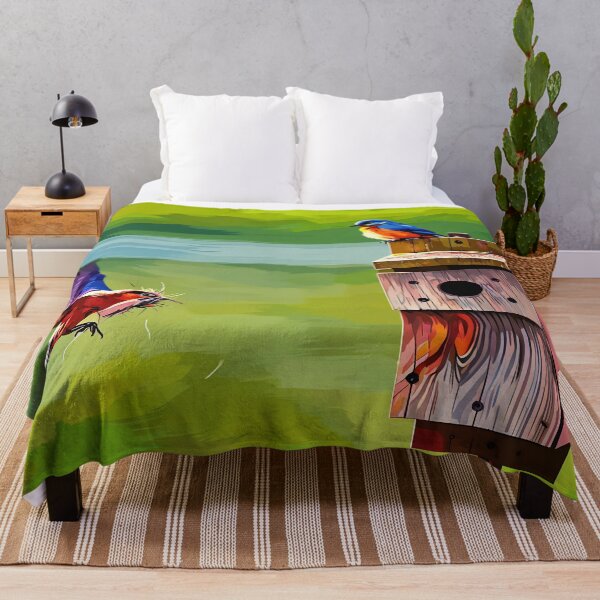 Item preview, Bluebirds Nesting designed and sold by tomorrowsart.