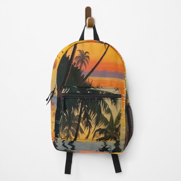 Item preview, Sunset Beach Tropical Palm Tree designed and sold by Fateh-Kro ⭐⭐⭐⭐⭐.