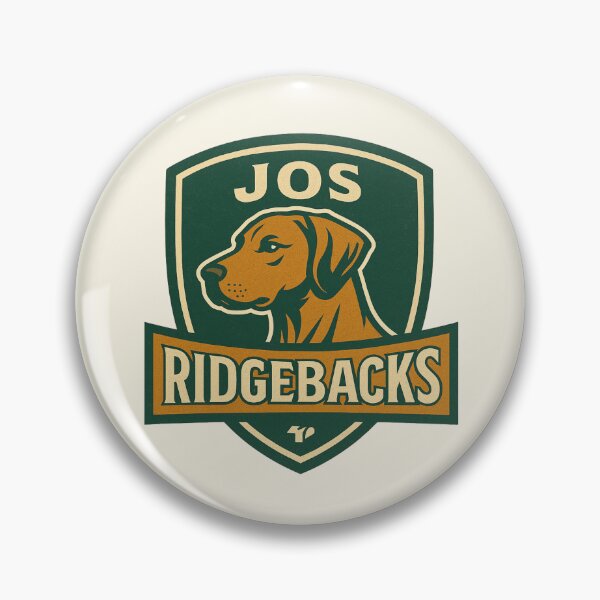 Item preview, Jos Ridgebacks – Retro Dog Mascot Logo, Nigerian City Pride Sports Emblem designed and sold by astersgraphics.