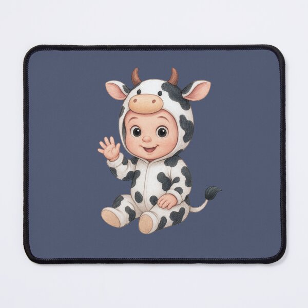 Item preview, Baby in Cow Costume designed and sold by Black-WhiteFUN.
