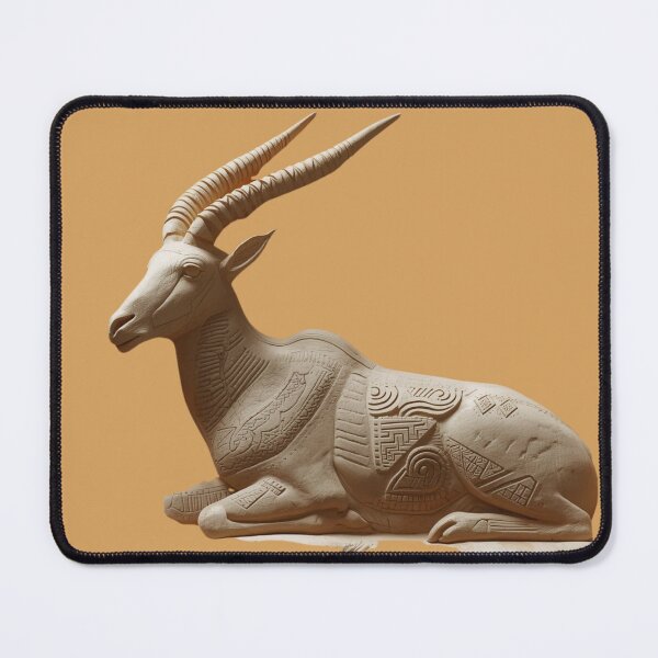 Item preview, Gazelle Relief — Desert Identity Symbolic Art Print designed and sold by SavannaStrikes.