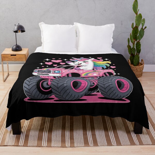 Item preview, Unicorn Riding A Pink Monster Truck designed and sold by MeowtivationP.