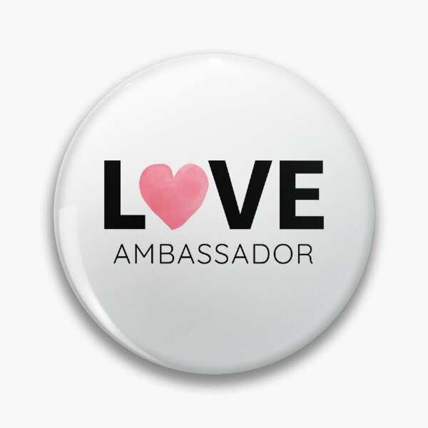 Item preview, LOVE AMBASSADOR – Minimal Message Tee designed and sold by LoveNLaughterCo.