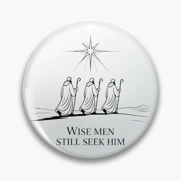 Item preview, Minimalist Line Art Wise Men Still Seek Him – Three Kings Religious Faith Christmas Shirt designed and sold by WSPrintCrafter.