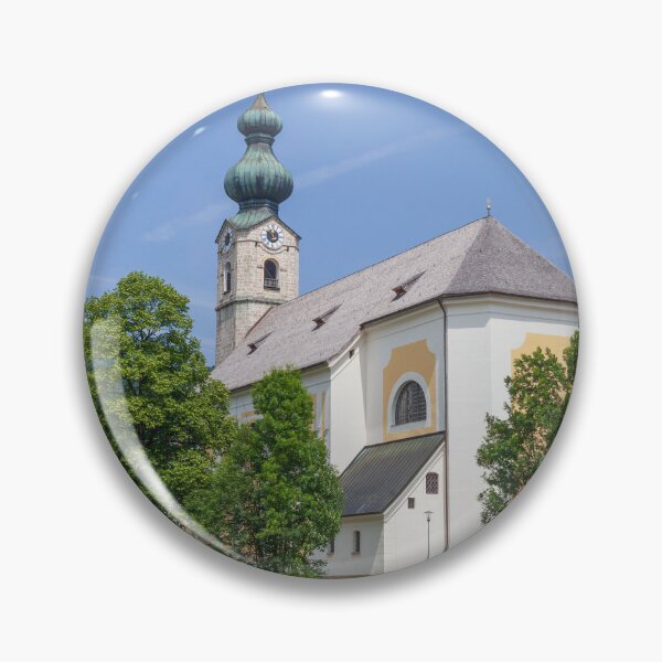 Item preview, Parish church of St. George with mountains, Ruhpolding, Chiemgau, Upper Bavaria, Bavaria designed and sold by Torsten  Krüger.