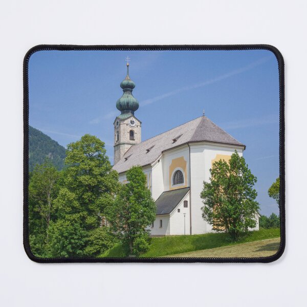 Item preview, Parish church of St. George with mountains, Ruhpolding, Chiemgau, Upper Bavaria, Bavaria designed and sold by Torsten  Krüger.