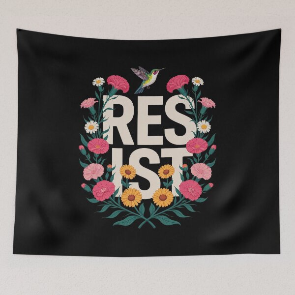 Item preview, Resist Floral Resistance Activists Feminists  designed and sold by KotexTemu.