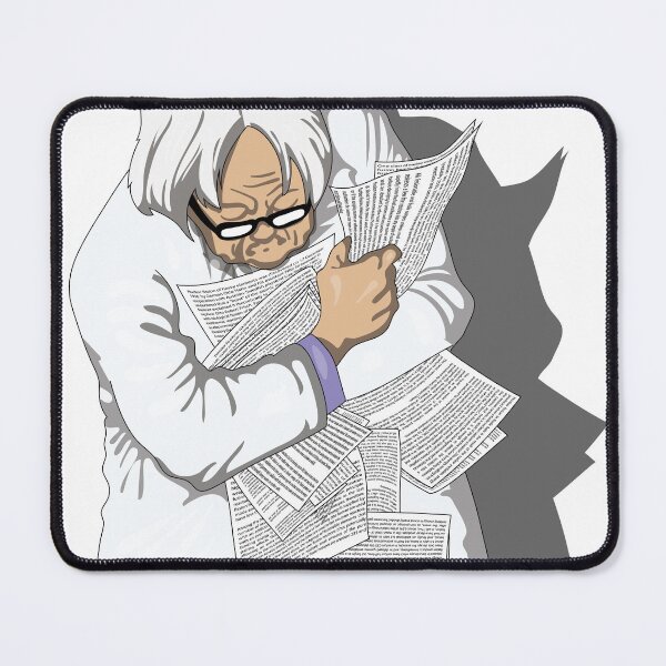 Item preview, Overwhelmed Scientist - Akira Manga Style Illustration Transparent Background designed and sold by Keltoi-art.