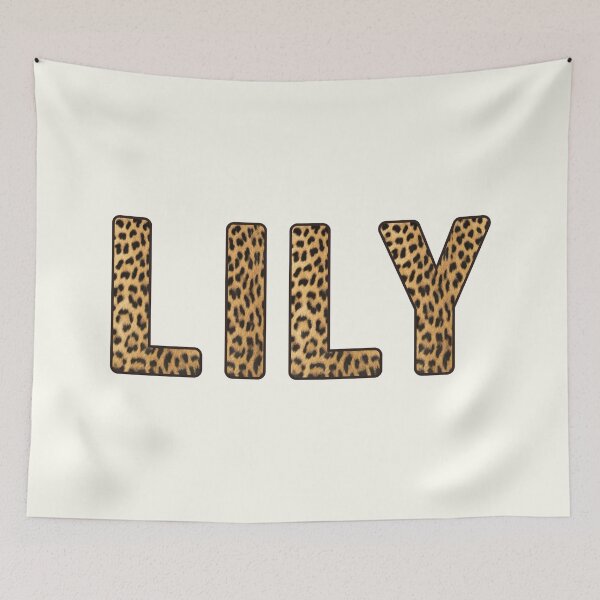 Item preview, Lily Name Leopard Print designed and sold by Jeallan Designs.