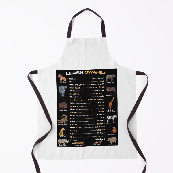 Item preview, Common Swahili Words Phrases Greetings and Animals Translate for Tourist designed and sold by Mint Tayari.