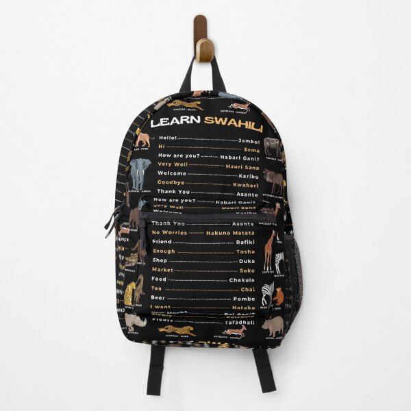Item preview, Common Swahili Words Phrases Greetings and Animals Translate for Tourist designed and sold by Mint Tayari.